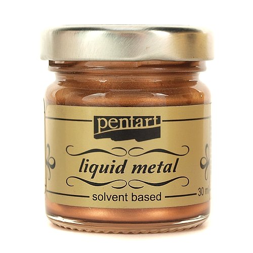 Farba ciekły metal 30 ml Pentart - miedziana Pentart