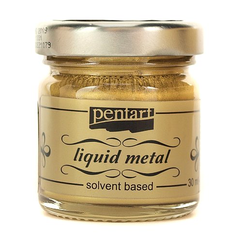 Farba ciekły metal 30 ml Pentart - złota Pentart