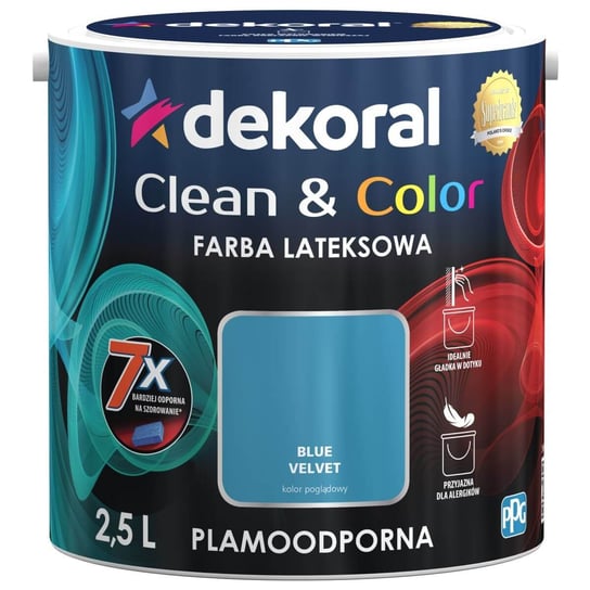 Farba Clean&Color Blue Velvet 2,5L Dekoral dekoral