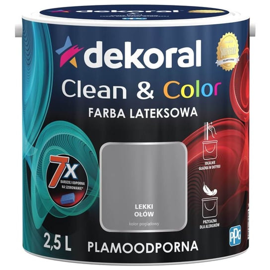Farba Clean&Color Lekki Ołów 2,5L Dekoral dekoral