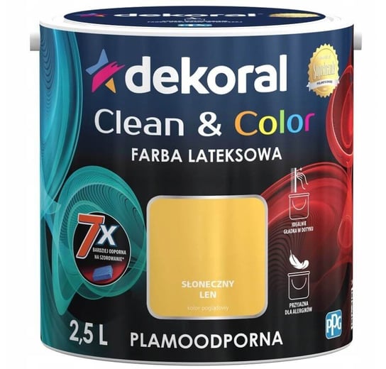 Farba Clean&Color Słoneczny Len 2,5L Dekoral dekoral