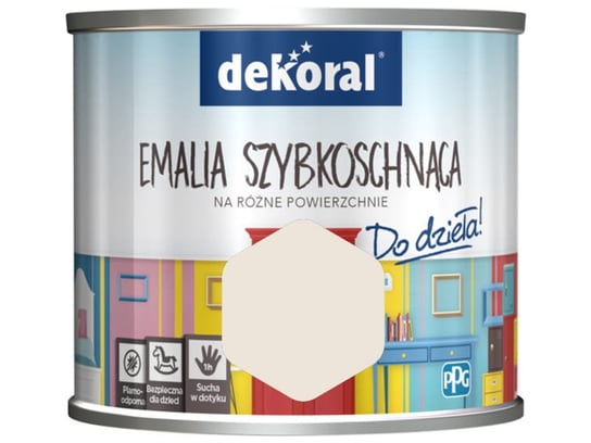 Farba Dekoral Akrylux Emalia szybkoschnąca 0,5l Czysta kartka 0,5l Czysta Kartka dekoral