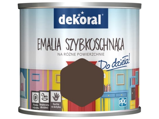Farba Dekoral Akrylux Emalia szybkoschnąca 0,5l Szach-Mat Mat dekoral