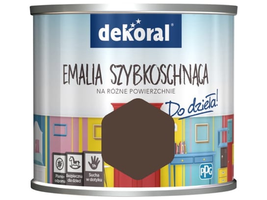 Farba Dekoral Akrylux Emalia szybkoschnąca 0,5l W dechę dekoral