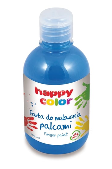 Farba do malowania palcami, niebieska, 300 ml Happy Color