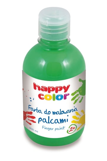 Farba do malowania palcami, zielona, 300 ml Happy Color