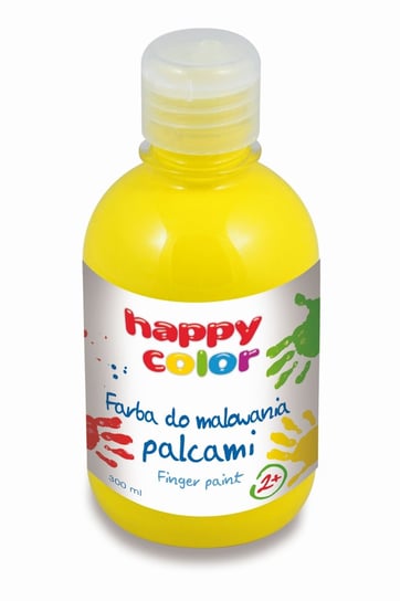 Farba do malowania palcami, żółta, 300 ml Happy Color