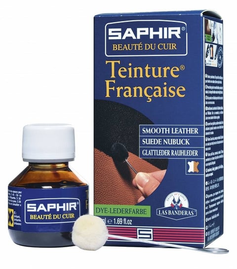 Farba do skóry saphir teinture francaise 50 ml czarny 01 SAPHIR