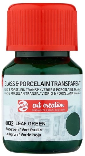 Farba Do Szkła I Ceramiki Glass & Porcelain Transparent 30 Ml Leaf Green 6032, Art Crea Pentart