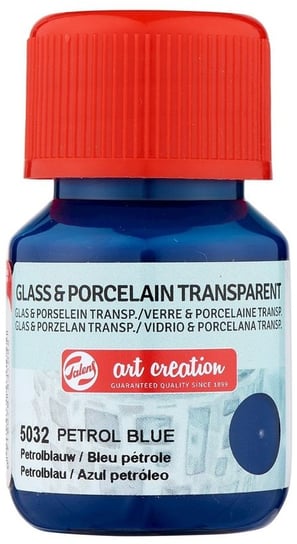 Farba Do Szkła I Ceramiki Glass & Porcelain Transparent 30 Ml Petrol Blue 5032, Art Crea Pentart