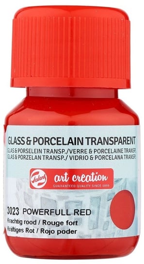 Farba Do Szkła I Ceramiki Glass & Porcelain Transparent 30 Ml Powerfull Red 3023, Art Crea Pentart
