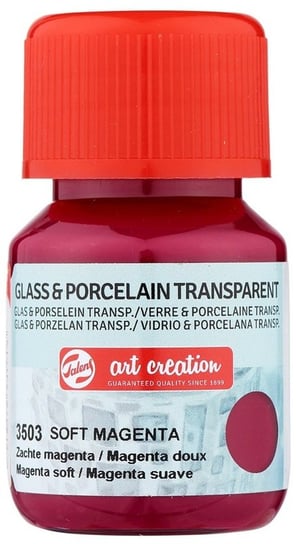 Farba Do Szkła I Ceramiki Glass & Porcelain Transparent 30 Ml Soft Magenta 3503, Art Crea Pentart
