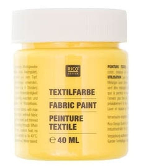 Farba do tkanin, 40 ml, Żółty Rico Design GmbG & Co. KG