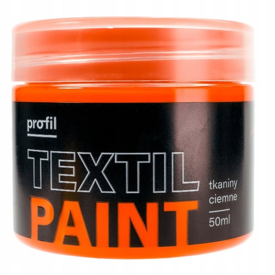 Farba do tkanin ciemnych PROFIL 50ml pomarańczowy PAINT-IT