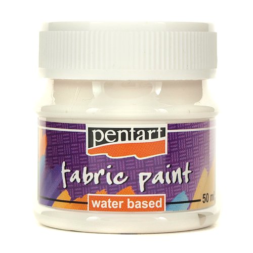 Farba do tkanin Pentart 50 ml - biały Pentart