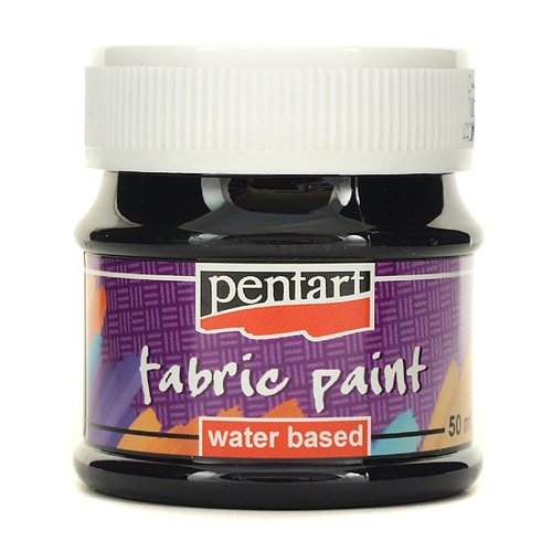 Farba do tkanin Pentart 50 ml - czarny Pentart