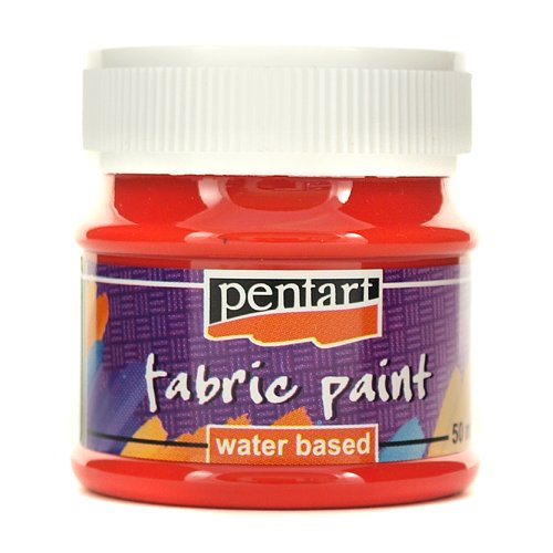 Farba do tkanin Pentart 50 ml - czerwona Pentart