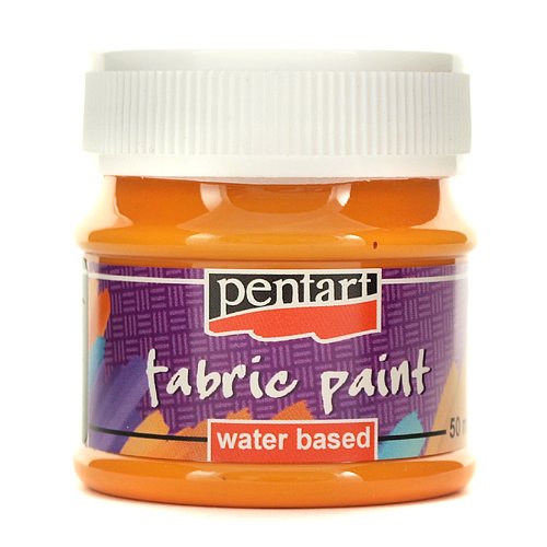 Farba do tkanin Pentart 50 ml - pomarańczowy Pentart