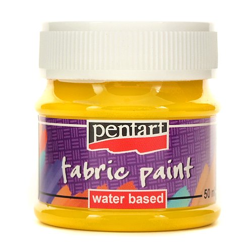Farba do tkanin Pentart 50 ml - żółty Pentart