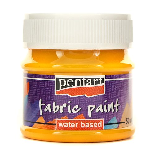 Farba do tkanin Pentart 50 ml - żółty słoneczny Pentart