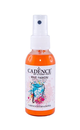 Farba Do Tkanin W Sprayu Pomarańczowy, 100Ml, Cadence Cadence