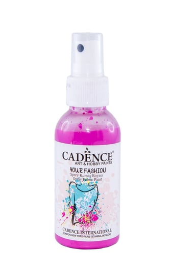 Farba Do Tkanin W Sprayu Różowy, 100Ml, Cadence Cadence