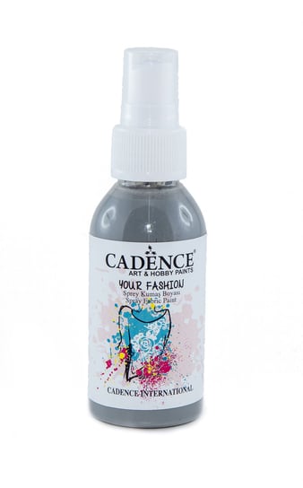 Farba Do Tkanin W Sprayu Szary, 100Ml, Cadence Cadence