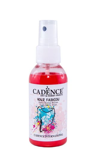 Farba Do Tkanin W Sprayu Szkarłatna Czerwień, 100Ml, Cadence Cadence