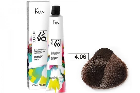 Farba do włosów Kezy Color Vivo 100 ml   4.06 kakaowy brąz KEZY