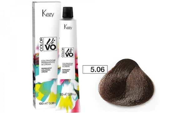 Farba do włosów Kezy Color Vivo 100 ml   5.06 mroźno kawowy jasny brąz KEZY