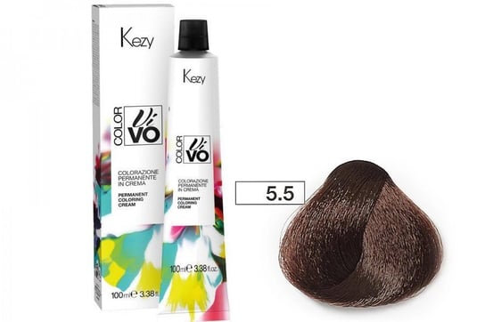 Farba do włosów Kezy Color Vivo 100 ml   5.5 mahoniowy jasny brąz KEZY