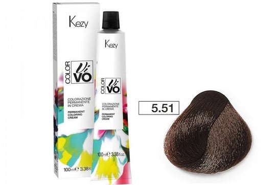 Farba do włosów Kezy Color Vivo 100 ml   5.51 jasny brąz wenge KEZY