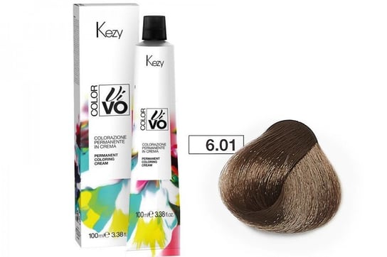 Farba do włosów Kezy Color Vivo 100 ml   6.01 naturalnie popielaty ciemny blond KEZY