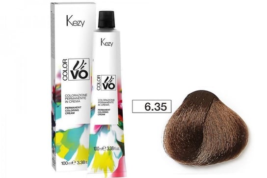 Farba do włosów Kezy Color Vivo 100 ml   6.35 kasztanowy ciemny blond KEZY