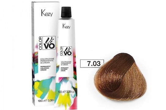 Farba do włosów Kezy Color Vivo 100 ml   7.03 naturalnie złocisty blond KEZY