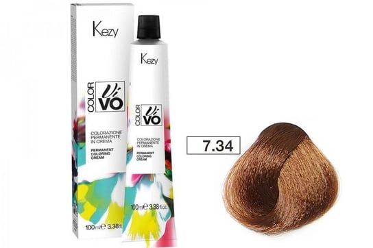 Farba do włosów Kezy Color Vivo 100 ml   7.34 tytoniowy blond KEZY