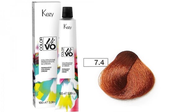 Farba do włosów Kezy Color Vivo 100 ml   7.4 miedziany blond KEZY