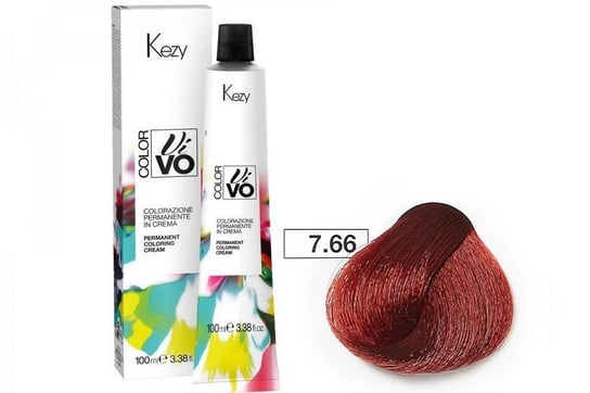 Farba do włosów Kezy Color Vivo 100 ml   7.66 intensywnie czerwony blond KEZY