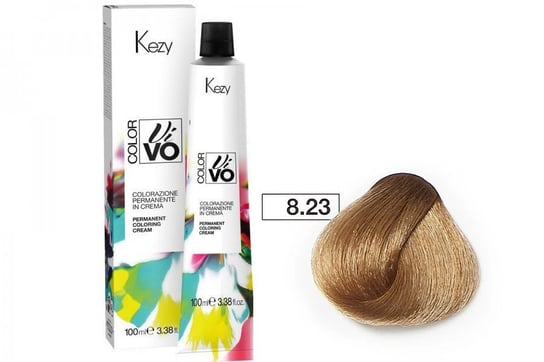 Farba do włosów Kezy Color Vivo 100 ml   8.23 beżowo złocisty jasny blond KEZY