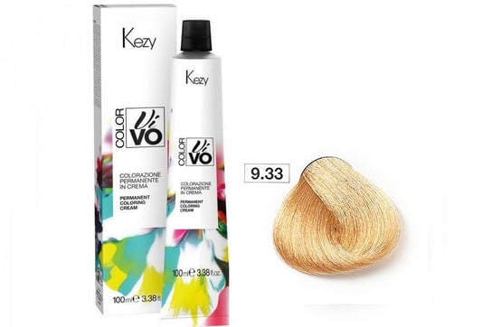 Farba do włosów Kezy Color Vivo 100 ml   9.33 intensywnie złocisty bardzo jasny blond KEZY