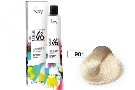 Farba do włosów Kezy Color Vivo 100 ml   901 popielaty super jasny blond KEZY