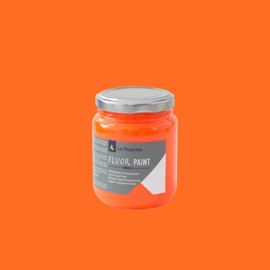 Farba fluorescencyjna, 175 ml, pomarańczowa La Pajarita