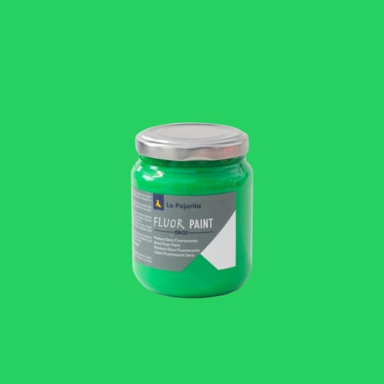 Farba fluorescencyjna, 175 ml, zielona La Pajarita