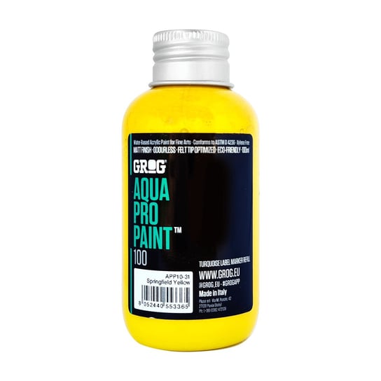 Farba Grog Aqua Pro Paint - 100 ml - springfield yellow Inna marka