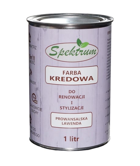 Farba kredowa do drewna, renowacji mebli SPEKTRUM 1 litr "Prowansalska lawenda" Spektrum