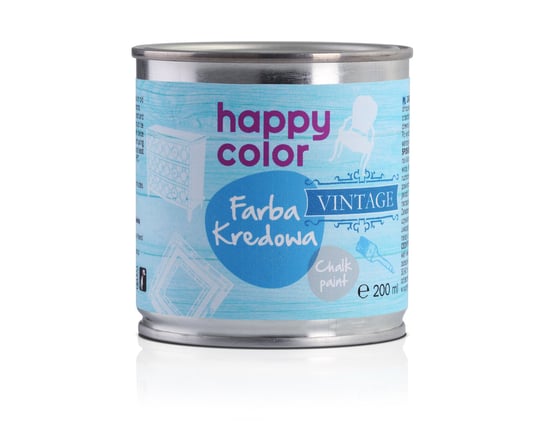 Farba kredowa Vintage, 200 ml, Cudowna biel, Happy Color Happy Color