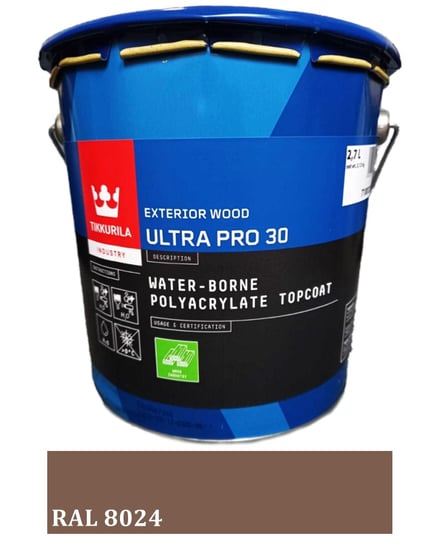 Farba Kryjąca Do Szczebli Drewnianych Ultra Pro 30 2,7L Ral 8024 Brązowa Inna marka