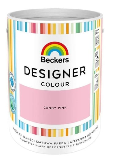 Farba Lateksowa Beckers Designer Colour Candy Pink 5L Beckers