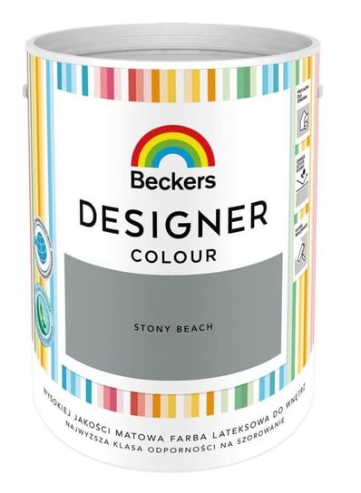 Farba Lateksowa Beckers Designer Colour Stony Beach 5L Beckers