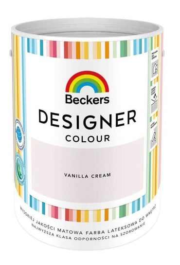 Farba Lateksowa Beckers Designer Colour Vanilla Cream 5L Beckers